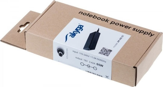 Akyga Laptop Charger 65W 19V 3.42A for Toshiba without Power Cord