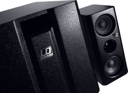 LD Systems Dave 8 XS LDDAVE8XS Σετ με Αυτοενισχυόμενα Ηχεία PA 1400W με Woofer 8" 35.2x34.4x43εκ.
