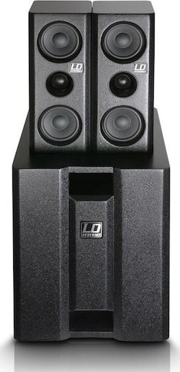 LD Systems Dave 8 XS LDDAVE8XS Σετ με Αυτοενισχυόμενα Ηχεία PA 1400W με Woofer 8" 35.2x34.4x43εκ.