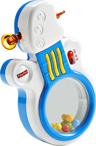 Fisher Price Instrument Muzical Rock 'n Roll Guitar cu muzică pentru 3++ Luni