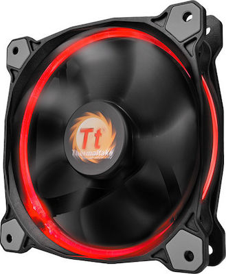 Thermaltake Riing 14 RGB Gehäuselüfter 140mm mit Verbindung 4-Pin PWM 3Stück Schwarz