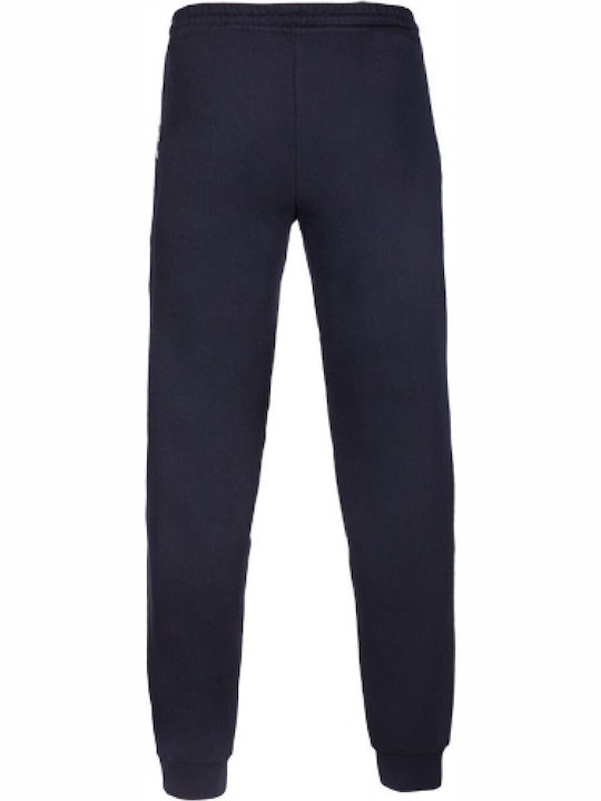Two Tones Sweatpants with Elastic Black
