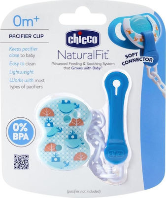 Chicco Chain Pacifier made of Plastic Blue 04083-00/Μπλε