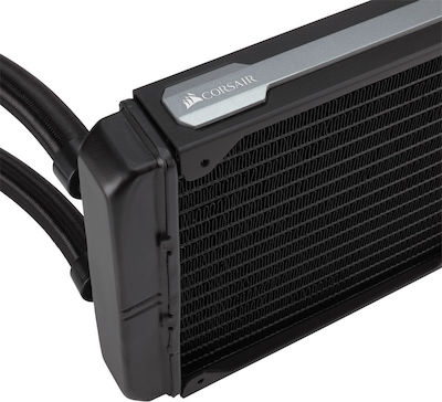 Corsair Hydro H100i v2 Водно охлаждане на процесор Двоен вентилатор 120мм за Socket 115x Черна