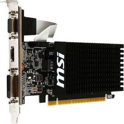 MSI GeForce GT 710 1GB GDDR3 LP Κάρτα Γραφικών PCI-E x16 2.0 με HDMI