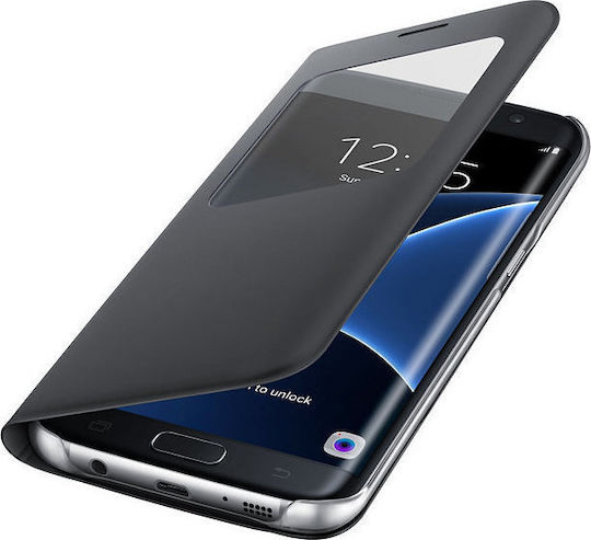 Samsung Book Δερματίνης Μαύρο (Galaxy S7 Edge) GWW