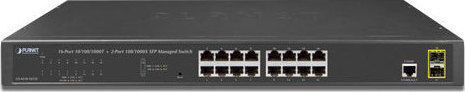 Planet GS-4210-16T2S Managed L2 Switch with 16 Gigabit (1Gbps) Ethernet Ports and 2 SFP Ports