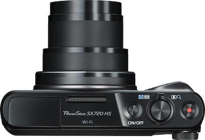 Canon PowerShot SX720 HS Компактен Фотоапарат 20.3МР Оптично Увеличение 40x Черен Черна