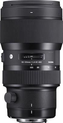 Sigma Кроп Камерен Обектив 50-100mm f/1.8 DC HSM Art Телеувеличение за Канон EF Монтаж Черен