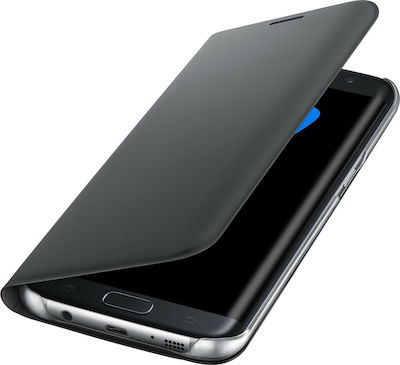 Samsung Портмоне Изкуствена кожа Черен (Galaxy S7 Edge) EF-WG935PBE EF-WG935PBEGWW