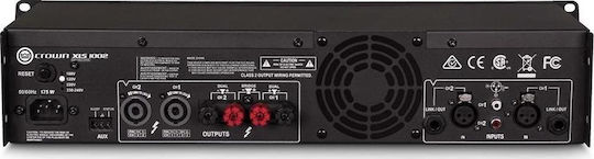 Crown Audio XLS-1002 Τελικός Ενισχυτής PA 2 Καναλιών 350W/4Ω 215W/8Ω 1002
