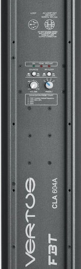 FBT Vertus CLA 604A 34549 Active Speaker PA 400W with Woofer 4" 13x13x84.1cm.