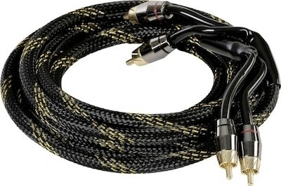 Ground Zero Cable RCA male - RCA male 1,14m (GZCC-1.14X-TP) Kabel RCA-Stecker - RCA-Stecker 1.14m