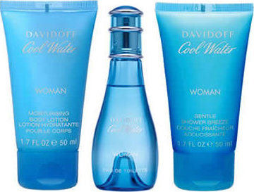 Davidoff Cool Water Pentru Femei Eau De Toilette 30ml & Gel De Duș Set De Parfumuri Cu Loțiune De Corp
