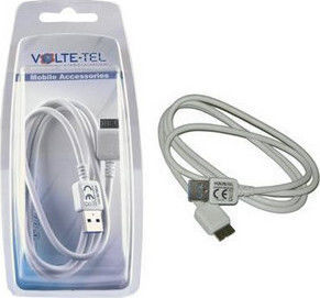 Volte-Tel Regular USB 3.0 to micro USB Cable Λευκό 1m (8121241)