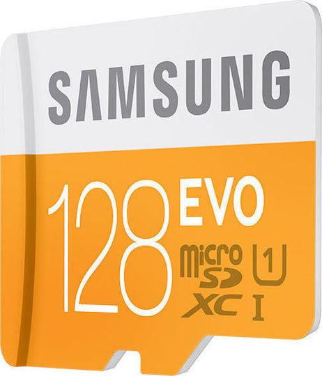 Samsung EVO microSDXC 128GB U1 UHS-I 48MB/s с адаптер
