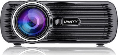 uhappy U80 Мини Проектор LCD с вградени високоговорители Черен