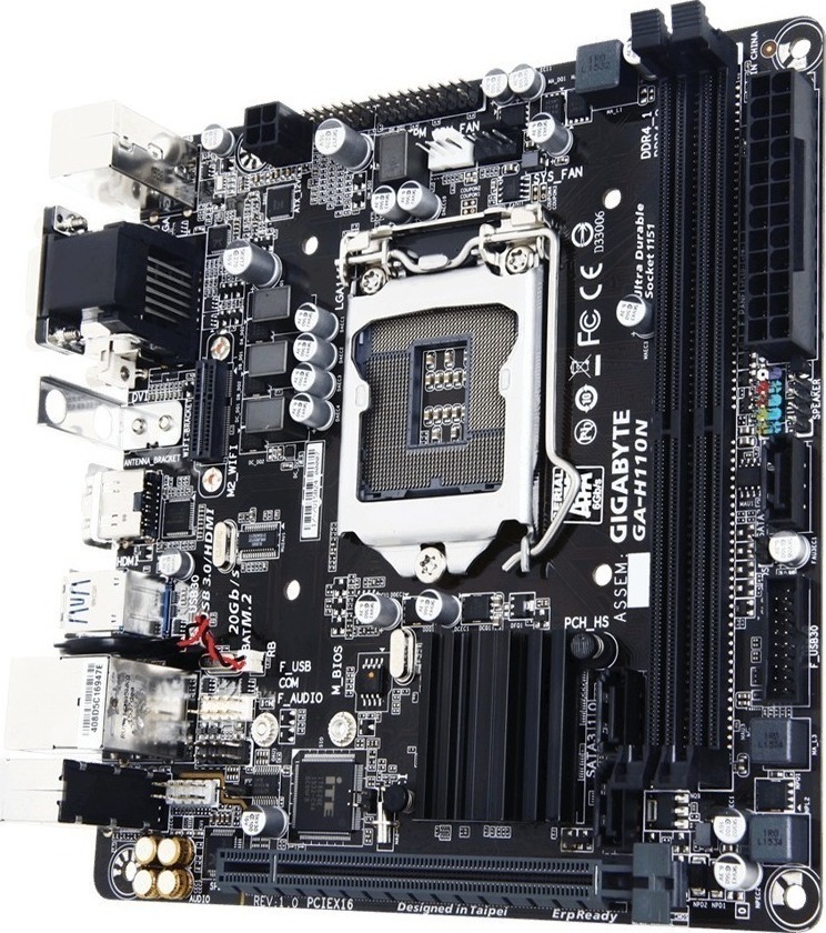 Gigabyte ga h110n подключение