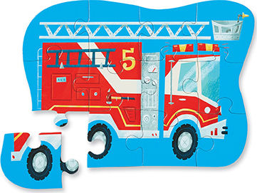 Puzzle pentru Copii Fire Engine Mini 12buc Crocodile Creek