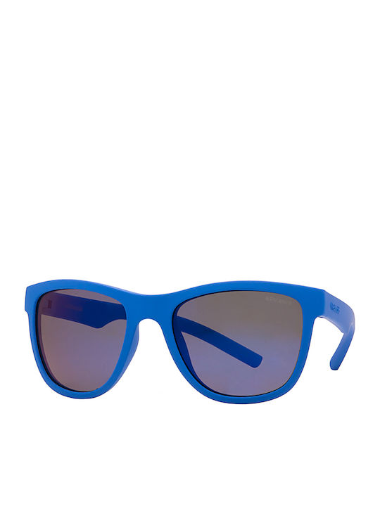 Polaroid Unbreakable Square Kids Sunglasses with Polarized Mirror Blue Lens
