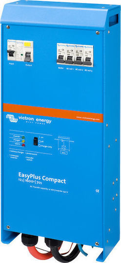 Victron Energy EasyPlus Compact C 12/1600/70 Pure Sine Wave Inverter Power with Nominal Input Voltage 12V Single Phase