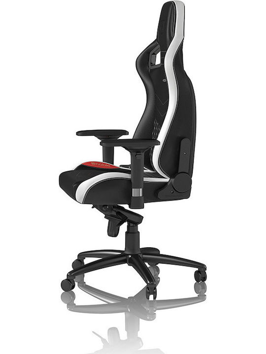 Noblechairs Epic Δερμάτινη Καρέκλα Gaming με Ρυθμιζόμενα Μπράτσα Black/White/Red