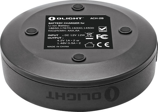 Olight Omni-Dok Зарядно 2 за батерии Li-ion/Ni-MH Размер AA/AAA/18650/16340/14500 в Черен цвят
