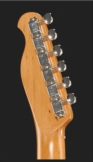 Harley Benton NA Vintage Series Elektrische Gitarre Einfacher Schnitt mit SS Tonabnehmerkonfiguration Natural