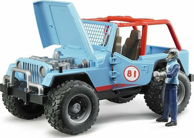 Bruder Jeep Cross Country Racer Blue Car Pickup Truck for 4++ Years 02541