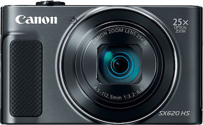 Canon PowerShot SX620 HS Compact Φωτογραφική Μηχανή 20.2MP Οπτικού Ζουμ 25x με Οθόνη 3" και Ανάλυση Video 1920 x 1280 pixels Μαύρη