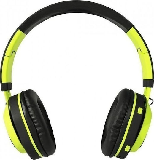 Art AP-B04 Ασύρματα Bluetooth Over Ear Ακουστικά Πράσινα