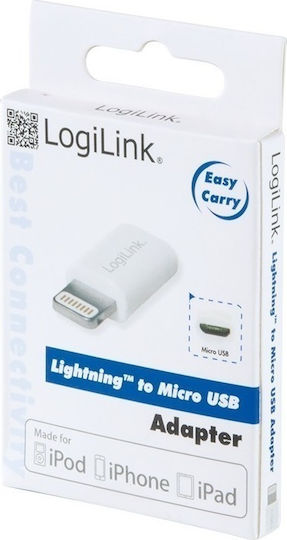 LogiLink Μετατροπέας Lightning male σε micro USB female 1τμχ AU0036