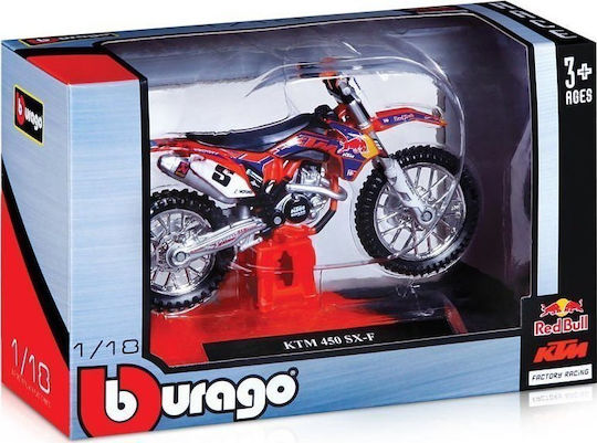 Bburago Red Bull KTM Motorrad 1:18 Für 3+ Jahre (Verschiedene Designs) 1Stück