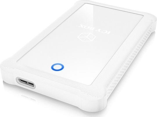 Icy Box Icy Box IB-233U3 Θήκη για Σκληρό Δίσκο 2.5" SATA III με σύνδεση USB 3.0 σε Λευκό χρώμα