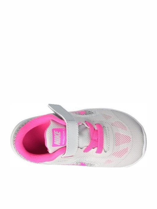 Revolution Revolution 3 TDV Kids Sports Shoes Running with Hoop & Loop Closure Gray