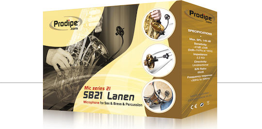 Prodipe SB21 Lanen Sax & Brass Кондензатор (Малка диафрагма) Микрофон Щипка в Черен Цвят