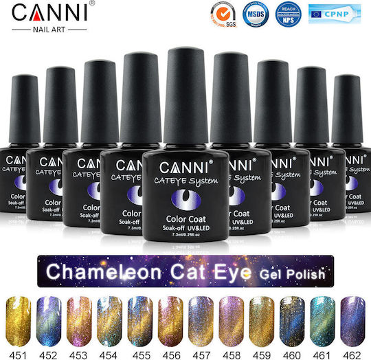 Canni Chameleon Semi-Permanent Nail Polish 452 Cat Eye 7.3ml