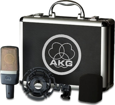 AKG Πυκνωτικό Μικρόφωνο XLR C214 Τοποθέτηση Shock Mounted/Clip On Φωνής