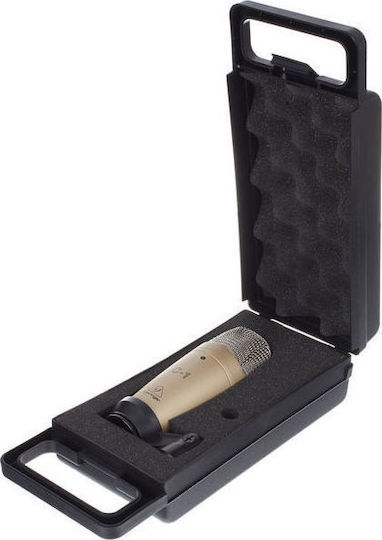 Behringer C-1 Πυκνωτικό Μικρόφωνο XLR Shock Mounted για Φωνητικά σε Ασημί Χρώμα