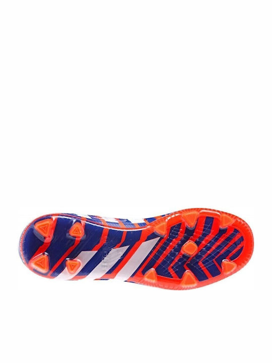 Predator Instinct FG J Kids Molded Soccer Shoes Blue