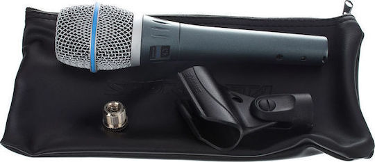 Shure Beta 87C Condenser Microphone XLR Handmade for Vocals in Silver Color