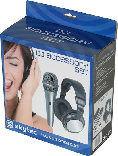 Skytec Karaoke System with a Wireless Microphone SH400 DJ Accessories Kit SH400 in Black Color
