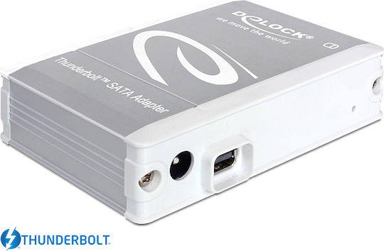DeLock Converter Thunderbolt to SATA Ασημί 61971
