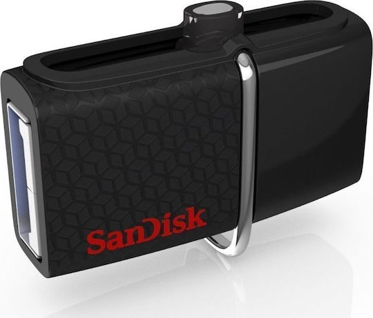 Sandisk Ultra Dual V2 128GB USB 3.0 Stick with connection USB-A & micro USB-B Black