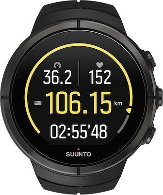 Suunto Spartan Ultra HR 50mm Smartwatch mit Pulsmesser (All Black Titanium)