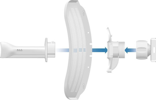 Ubiquiti Litebeam M5 Externă Antenă Wi-Fi WiFi Parabolică 23dBi cu conexiune Ethernet