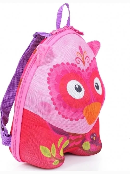 Okiedog Wild Pack Owl Πλάτης Ροζ