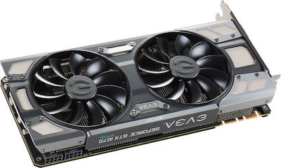 EVGA GeForce GTX 1070 8GB GDDR5 FTW Gaming ACX 3.0 Κάρτα Γραφικών PCI-E x16 3.0 με HDMI και 3 DisplayPort