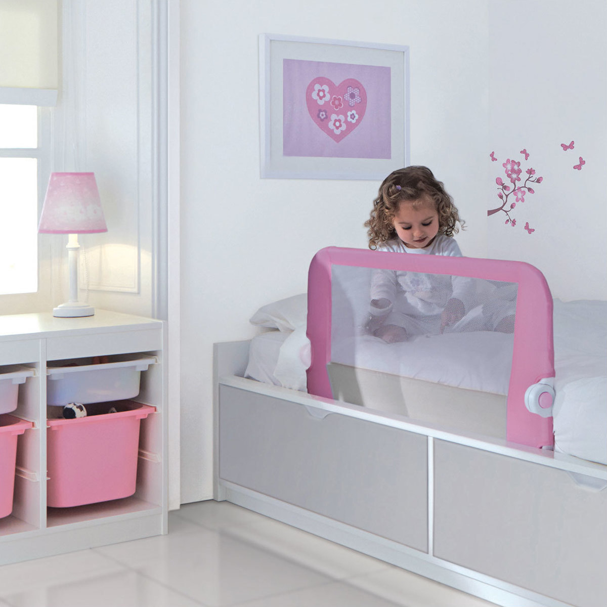 Munchkin Lindam Easy Fit Bed Guard (Pink) Skroutz.gr