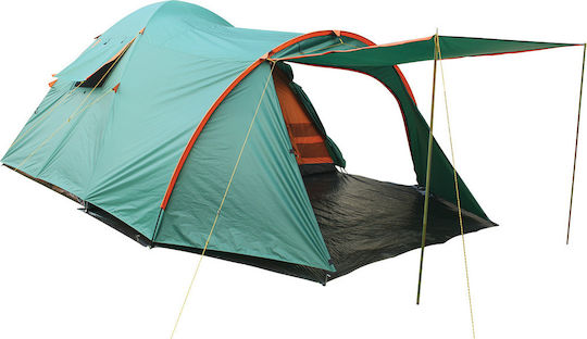 Escape Comfort V Summer Camping Tunnel Tent Green with Double Cloth for 5 People 470x305x190cm